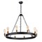 Maxim Lighting Noble 10-Light 37.5" Wide Black / Natural Aged Brass Chandelier 26275BKNAB - alternate 1